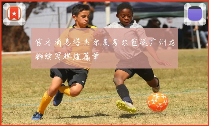 官方消息塔杰尔麦考尔重返广州龙狮续写辉煌篇章